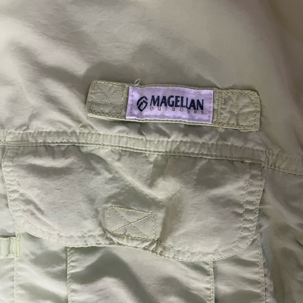 Magellan Outdoor Fish Gear Green Long Sleeve Shirt - Picture 2 of 5